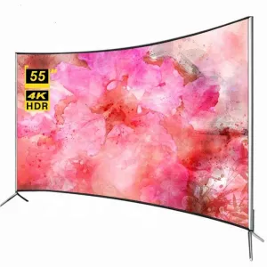 تلفاز ذكي منحنٍ مقاس 55 بوصة, تلفاز ذكي منحنٍ . 55 inch curved smart tv, 4k ultra hd curved smart tv, large