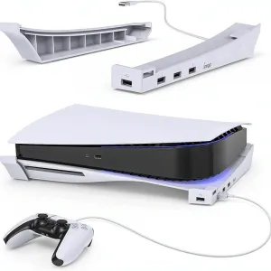 4-Port USB Hub Base | For PS5 | Horizontal Stand