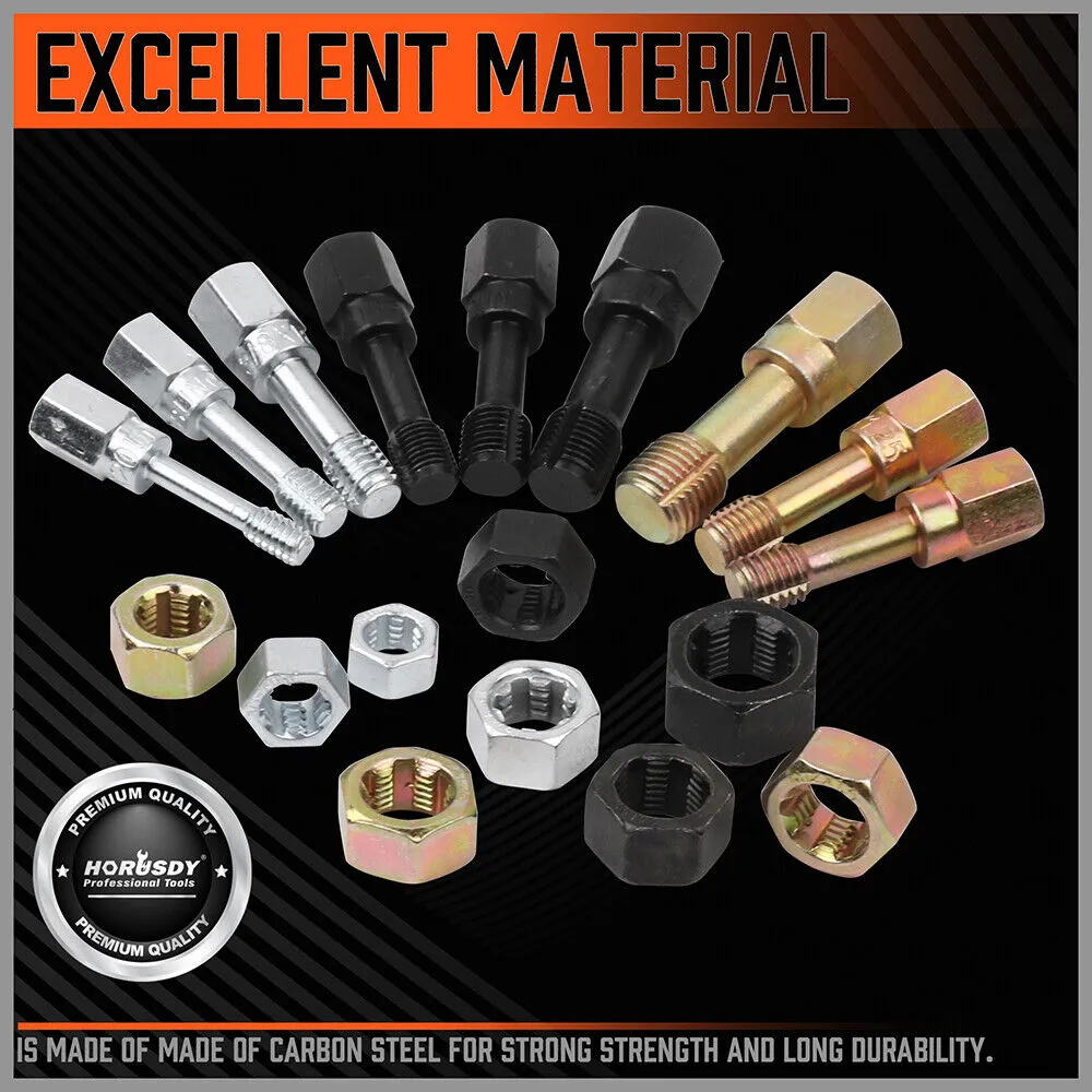 48-Piece SAE & Metric Thread Restorer Kit | Fractional Metric Thread Repair Tool