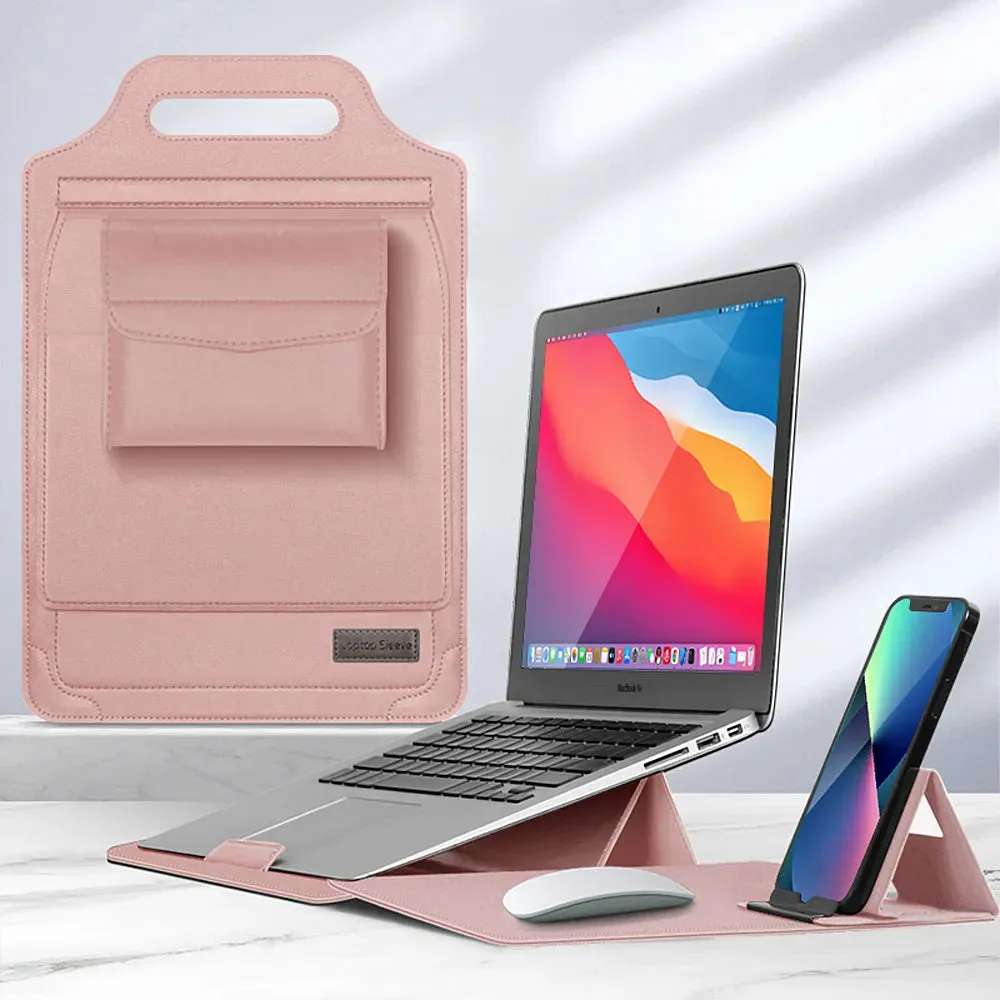 5 in 1 Laptop Sleeve Bag for Macbook Huawei Cable Mouse Pad Pouch 11 15 Inch Cover