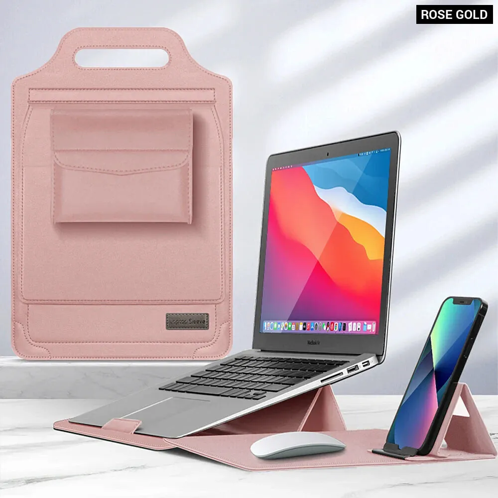 5 in 1 Laptop Sleeve Bag for Macbook Huawei Cable Mouse Pad Pouch 11 15 Inch Cover