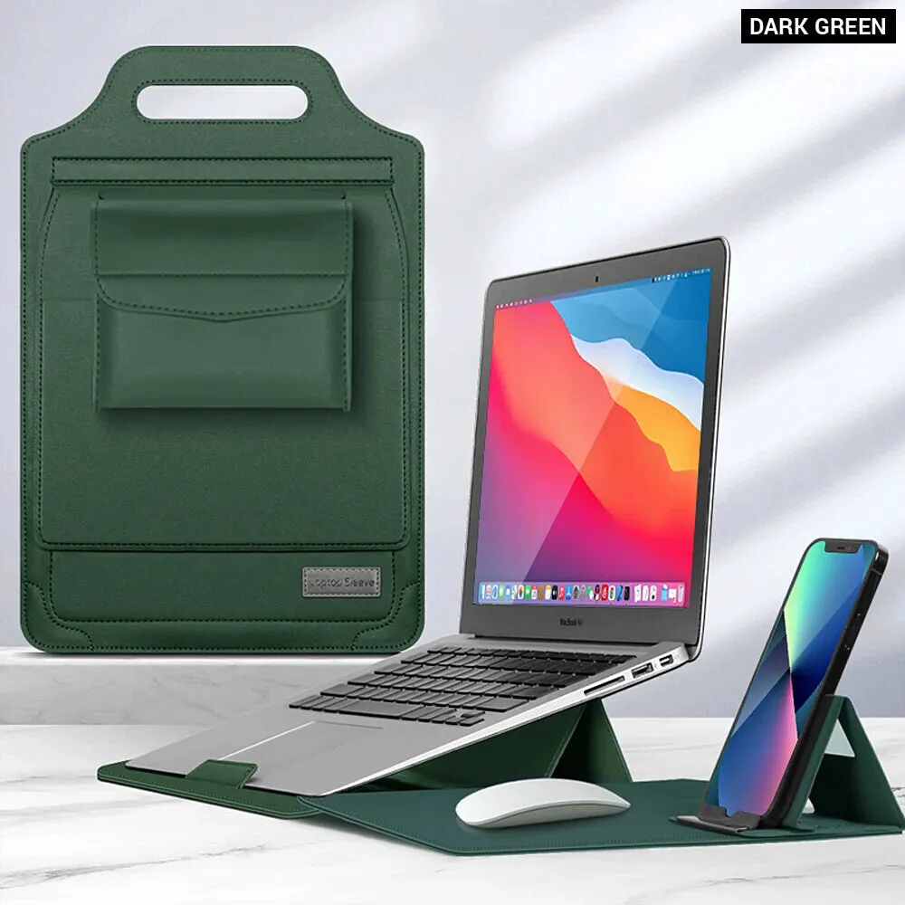 5 in 1 Laptop Sleeve Bag for Macbook Huawei Cable Mouse Pad Pouch 11 15 Inch Cover