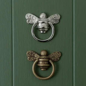 Brass Bee Ring Pull - Nickel or Heritage