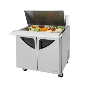 Turbo Air TST-36SD-15-N6 36" Double Door Mega Top Sandwich Prep Table