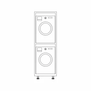 Utility Stacked Appliance Housing