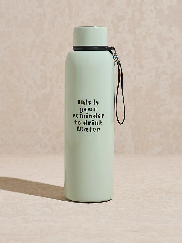 Westside Home Mint Typographic Water Bottle